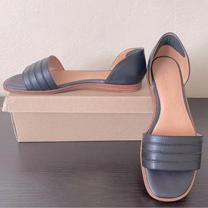 Madewell Black Pieced D’Orsay Flats